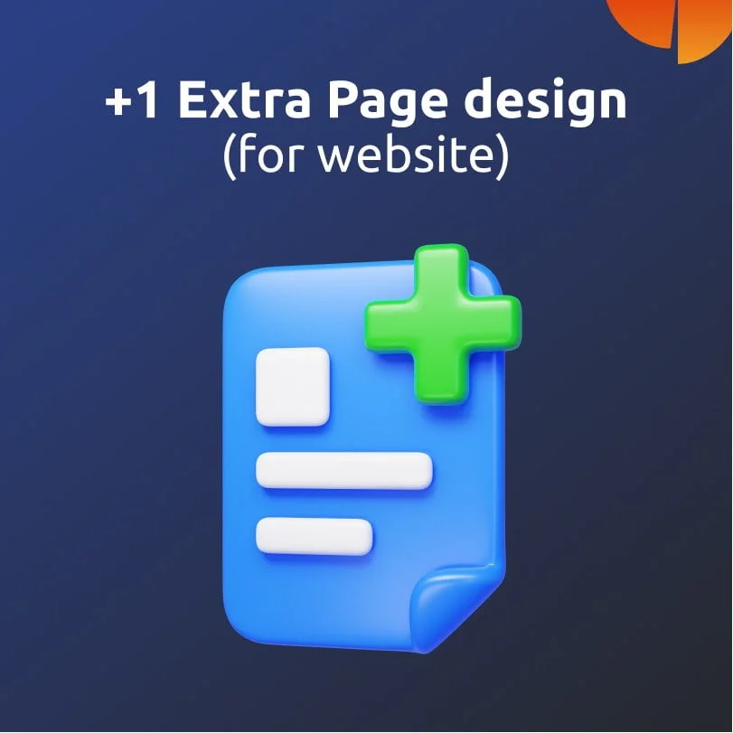 1 extra page design | Website