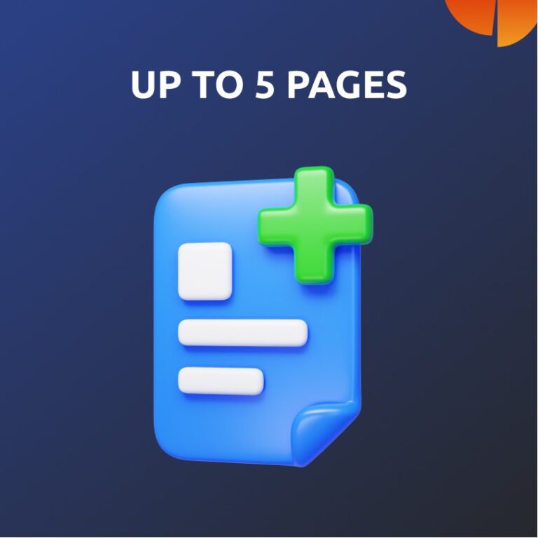 5 pages design website