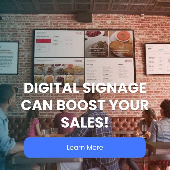 Digital signage restaurants